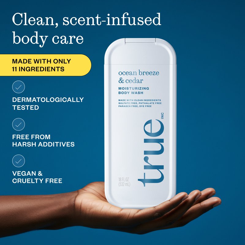 Ocean Breeze & Cedar Moisturizing Body Wash - Sulfate-Free 6 Pack (18 fl oz)