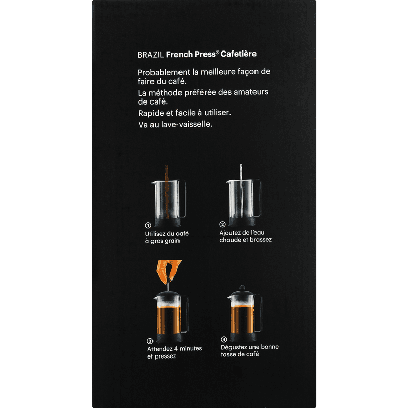 French Press Coffee Maker - 51 Oz. Borosilicate Glass, Black