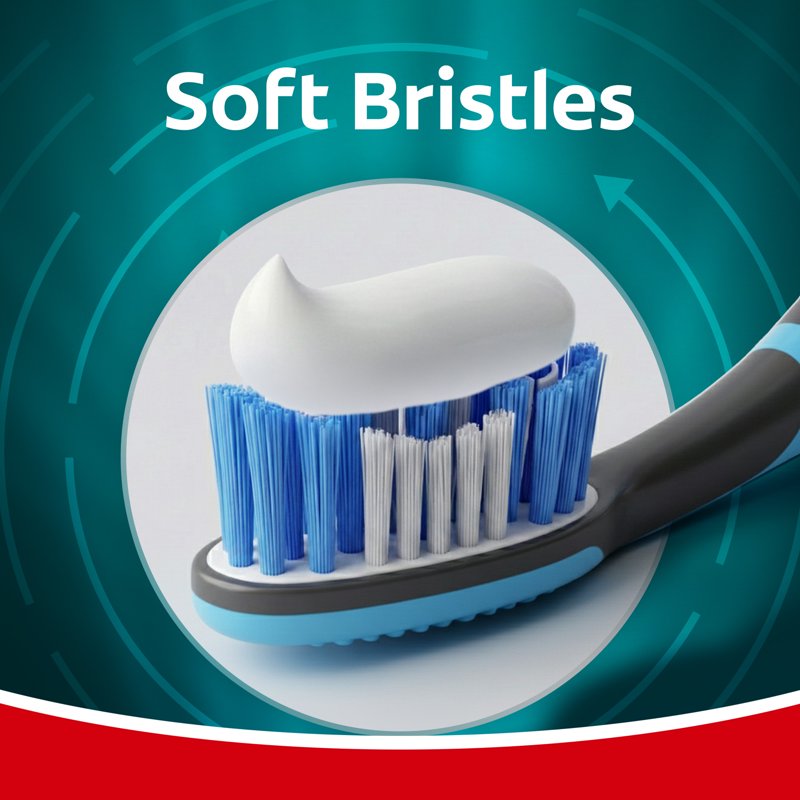 Battery Powered Electric Toothbrush with Soft Vibrating Bristles