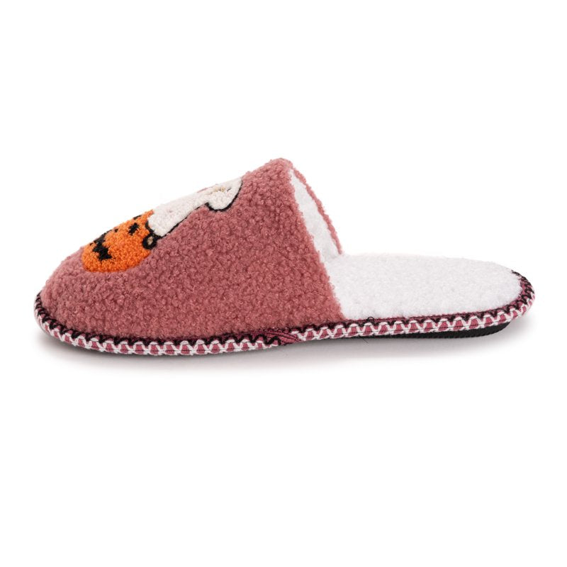 Women's Punch Needle Slippers - Ghost Dog XL 11-12 Fall Halloween Novelty Shoes