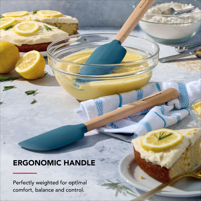 Silicone Mixing Spatula & Scraper Set - Agave Color