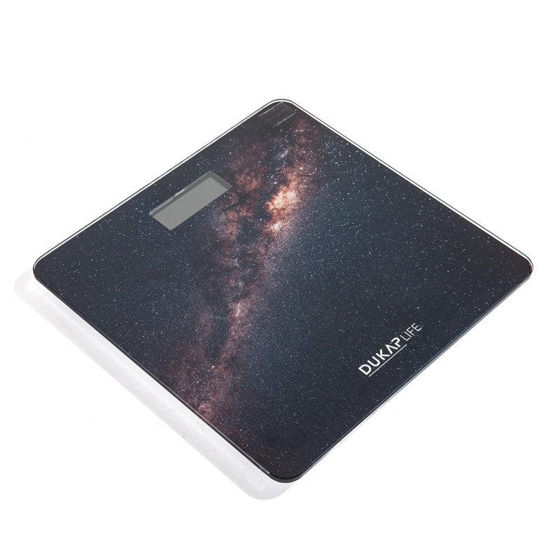 Digital Bathroom Body Weight Scale with LCD Screen Display - Space Design - Dukap
