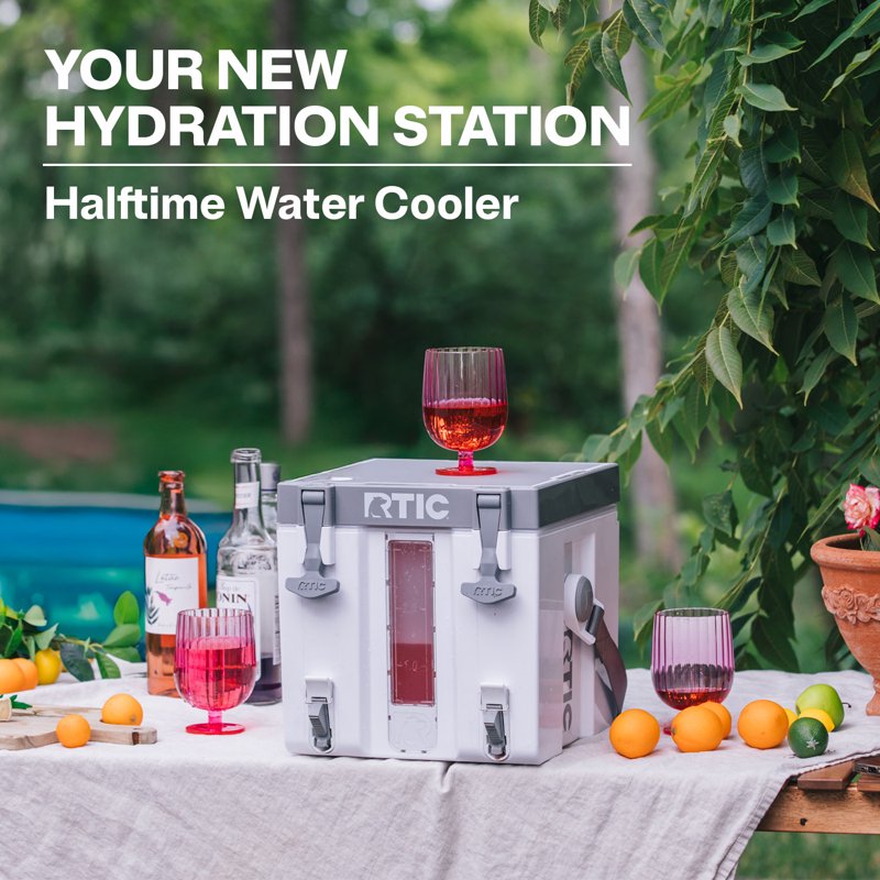 3 Gallon Water Cooler - RTIC Halftime - Cool Grey & Navy