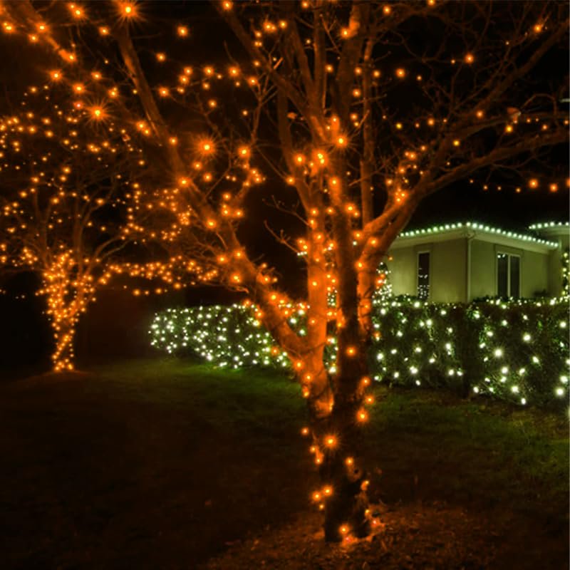 Halloween String Lights Battery Operated 18Ft 50 LED Outdoor Waterproof with 8 Modes