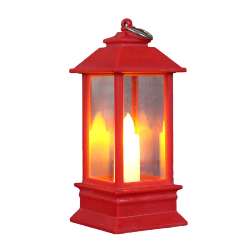 Red Indoor & Outdoor Lantern with Waterproof Candle - Wedding & Party Decor