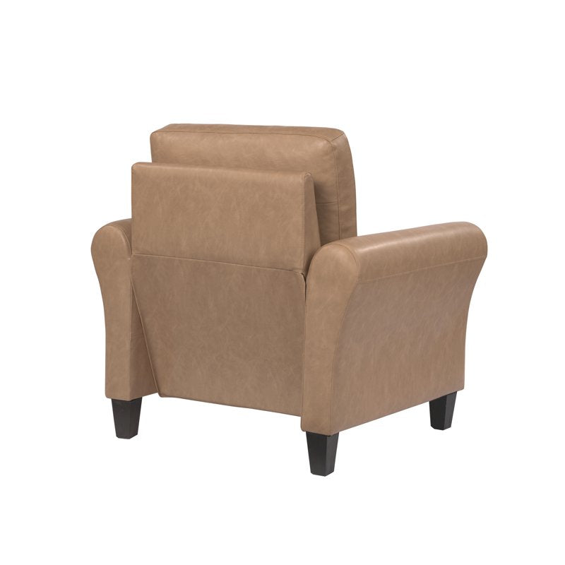 Alexa Club Chair with Rolled Arms - Multiple Colors Available