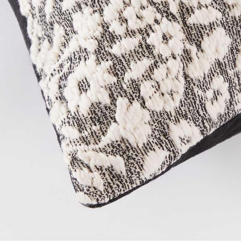 Better Homes & Gardens Black Burned Blooms Pillow - 20x20 Inches, Black