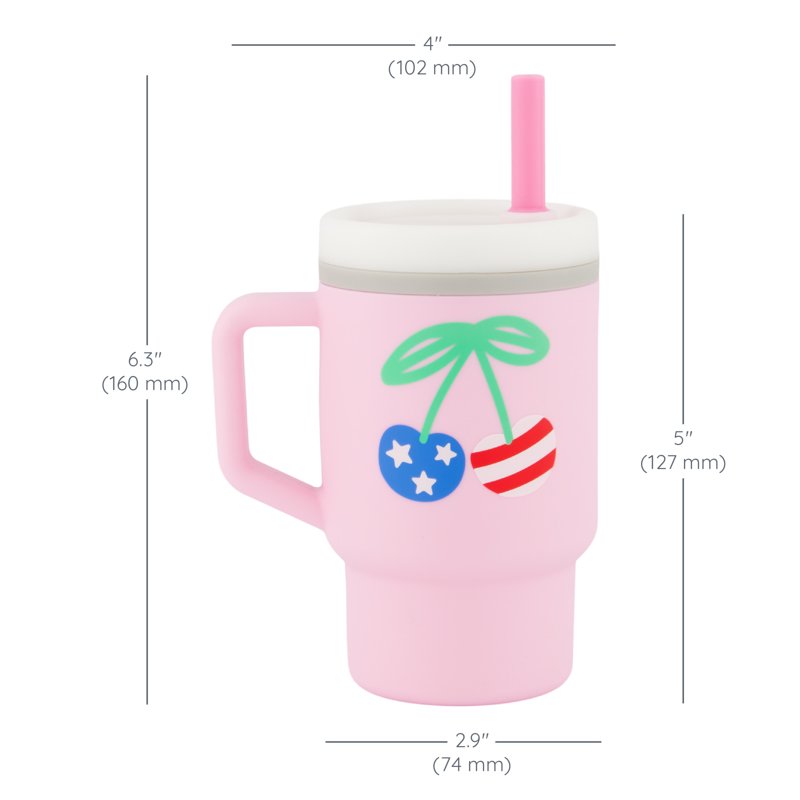 My 1st Tumbler Toddler Training Cup with Straw - Cherry