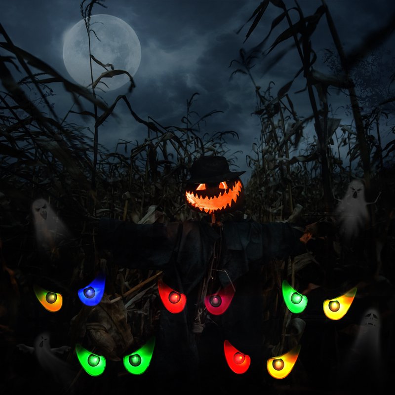 Halloween Ghost Eyes String Lights RGB Flashing Waterproof Indoor Outdoor Decor