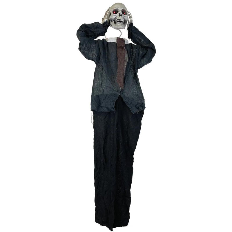 Halloween Skeleton Man Light-Up Hanging Decoration - 43in x 15in