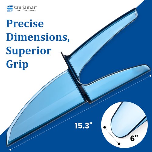 San Jamar SI5500 Polycarbonate Saf-T-Scoop Only,Blue, 6-10 oz
