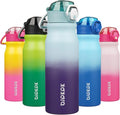 BJPKPK Stainless Steel Insulated Water Bottle - 25oz Reusable Thermal Flask with Straw Lid | Ocean Dream Design