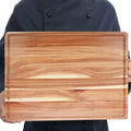 GAOMON 24 x 18 Large Acacia Wood Cutting Board, Extra Large, with Handle, Juice Groove, Reversible, Rectangular
