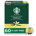 Starbucks K-Cup Coffee Pods - Vanilla Flavored Hot or Iced Coffee | 60 Count Keurig Pods