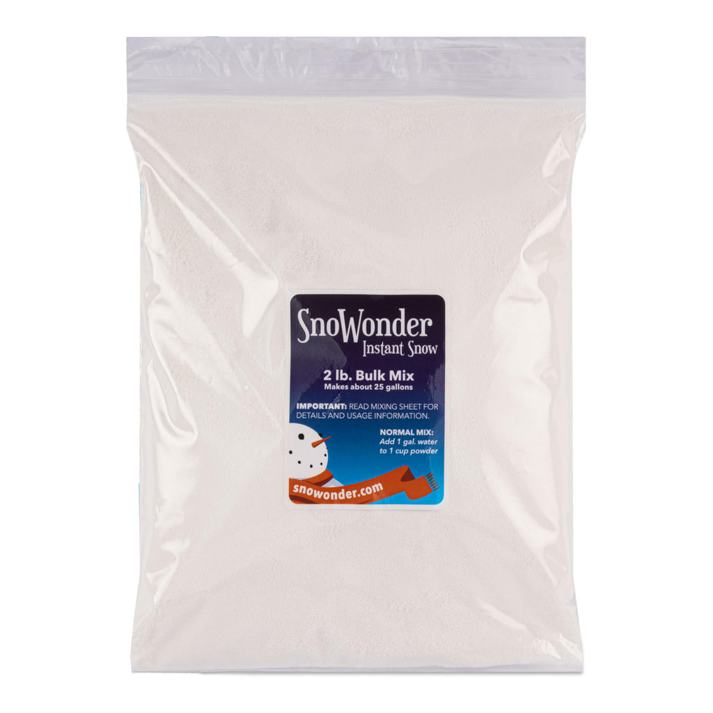 SnoWonder Instant Snow Fake Artificial Snow, Also Great for Making Cloud Slime - Mix Makes 25 Gallons of Fake Snow