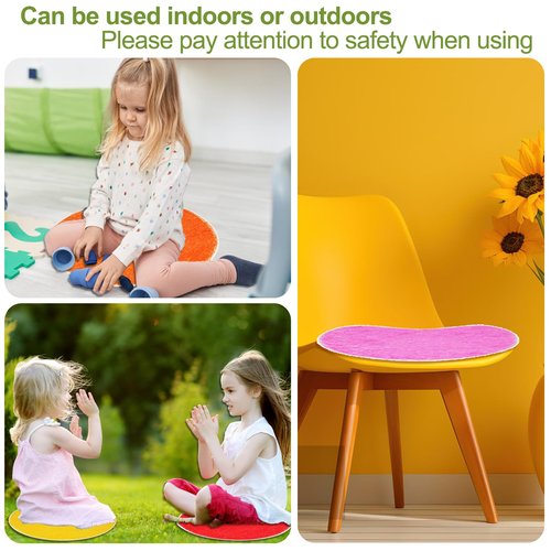 8 PCS Kids Carpet Circle Seats 16 Inch Classroom Circular Rugs Soft Non-Slip Round Floor Cushions for Kids Playroom Rug Daycare Floor Mats Sitting