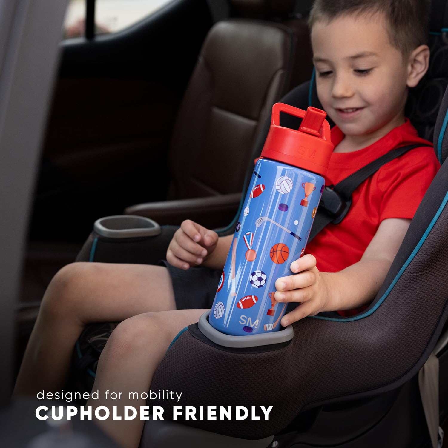 Simple Modern Kids Summit Water Bottle with Straw Lid | 14oz Stainless Steel Cup Insulated Tumbler for Toddlers, School | Farm Animals