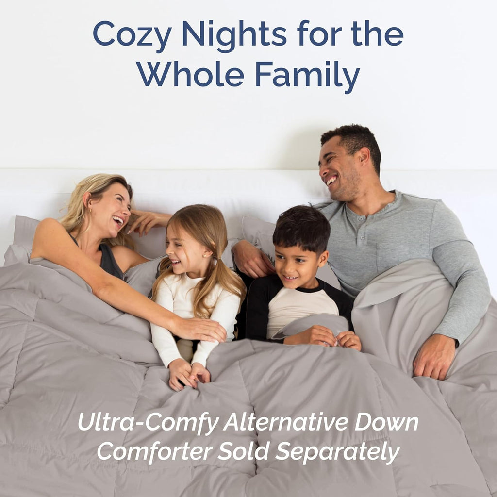 Queen Size 4-Piece Sheet Set | Skiennix Comfy Cooling Bed Sheets - Luxury Hotel Quality - Deep Pockets, Soft & Wrinkle-Free - Light Grey