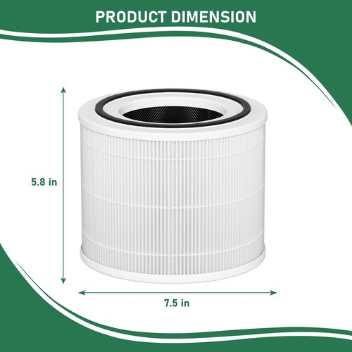 Carmerny 240 HEPA Filters Replacement 14 Compatible with Puro 240 Air Cleaner Purifier, 2 Pack