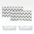 Reusable Mop Pad Refills Compatible with Shark VACMOP VM252 VM250 VM205 VM200 VM190 VC205 QM250, Vacuum Mop Pad Refills, Washable mop pad, 2 Packs White