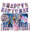 Birthday Decorations Set, Theme Party Supplies with Happy Birthday Banner Supplies Decorations Letter Balloons for School Classroom Decor, Fan Meeting Christmas Gift (98 Pcs）