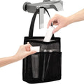 Famichan Portable Mesh Shower Caddy - Essential Travel Bag for College Students | Black