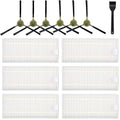 12 Pack Filter Replacement Compatible with OKP Life K2 K3 K3A K4 K5 and Lefant M210 M210S M210B M213 Robot Vacuum,okp life k2 replacement parts 6 Side Brushes,6 Filters