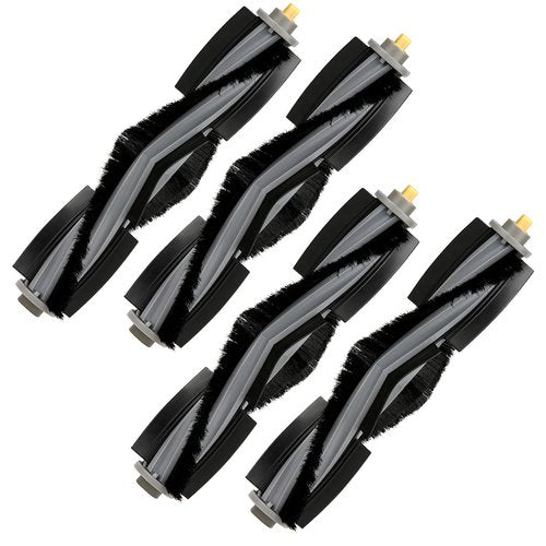 COWINORY (4 Pieces) X1 Omni Roller Brush Compatible with ECOVACS DEEBOT X1/ X1 Omni/ X1 Turbo/ X1 PRO Omni/ T10/ T10 Omni/ T10 Plus/ T20/ T20 Omni. Main Brush Robot Vacuum Cleaner Replacement Parts