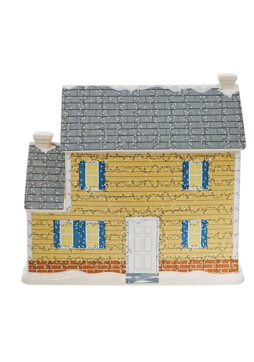 Department 56 National Lampoon's Christmas Vacation the Griswold House Sculpted Canister Cookie Jar, 13.78 Inch, Multicolor
