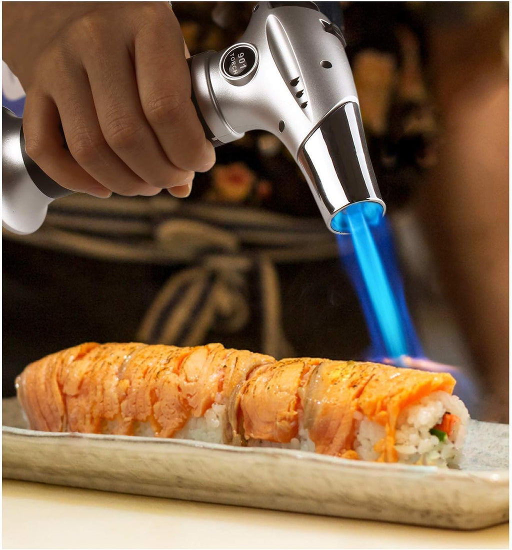 Sondiko Butane Torch - Premium Refillable Kitchen Torch Kit with Fuel Refill for Cooking & Soldering
