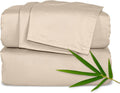Pure Bamboo Twin XL Sheets - Luxuriously Soft & Cooling 100% Organic Viscose Bed Set | Almond Color