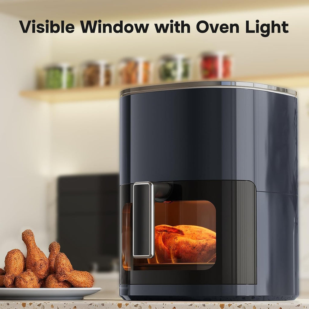 Simple Deluxe 12-In-1 Air Fryer - 6.34 Qt Digital Preset with Visible Window & Nonstick Basket