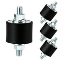 M10 Rubber Studs Shock Absorber Anti-Vibration Isolator Mounts, 40x30mm Rubber Studs Shock Absorber, Cylindrical Vibration Isolators for Diesel Engines, Air Compressors, Vibration Motor 4 Pack