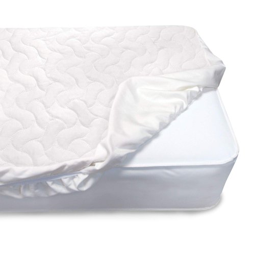 Serta Sertapedic Crib Mattress Protector with Nanotex Stain Repel and Release – Washable and Waterproof Mattress Pad Cover – Essentials for Newborn Baby and Toddler, 52"x 28", White