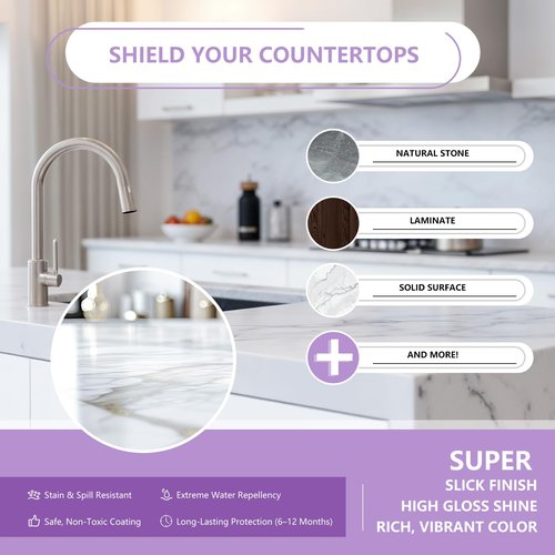 Ceramic Coating Spray 8.66oz – Appliance & Kitchen Protector for Stainless Steel – Fingerprint Resistant Cleaner & Sealer for Sinks, Fridges, Stoves – Easy Cleaning & Long-Lasting Multi-Surface Shine