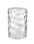 Aspen Creative 23529-63-1, Clear Hammered Glass Shade For Lighting Fixture/Vanity Light/Wall Light/Pendant, Size: 3-7/8" D x 6-1/8" H, 1 Pack