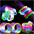 Skiennix 24Pcs Glow In The Dark Party Supplies - LED Bracelets & Glow Sticks for Kids & Adults | Perfect for Birthdays & Festivals