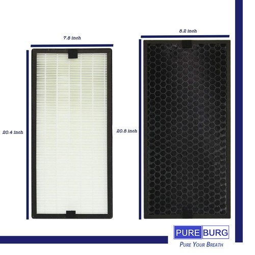 PUREBURG Replacement Filter Kit Compatible with Rowenta Intense Pure AIR XL Air Piurifiers PU60XX Series PU6010 PU6015 PU6020 PU6025 PU6040 PU6045 Part # XD6077U0 XD6061 XD6066