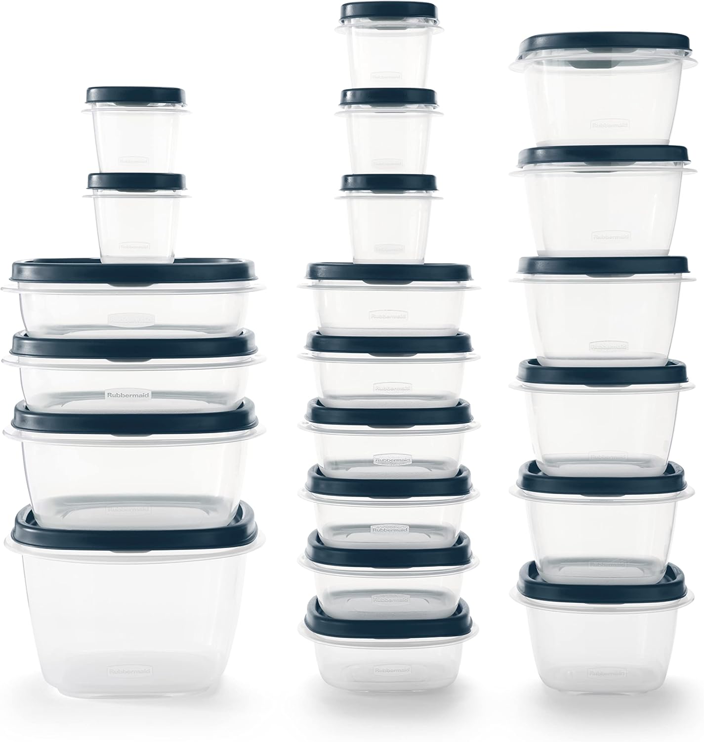 Rubbermaid EasyFindLids Food Storage Containers - Special-Edition Insignia Blue, 42 Pieces