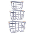 DII Urban Metal Basket Contemporary Storage Container, Galvanized, Basket Set, 3 Piece