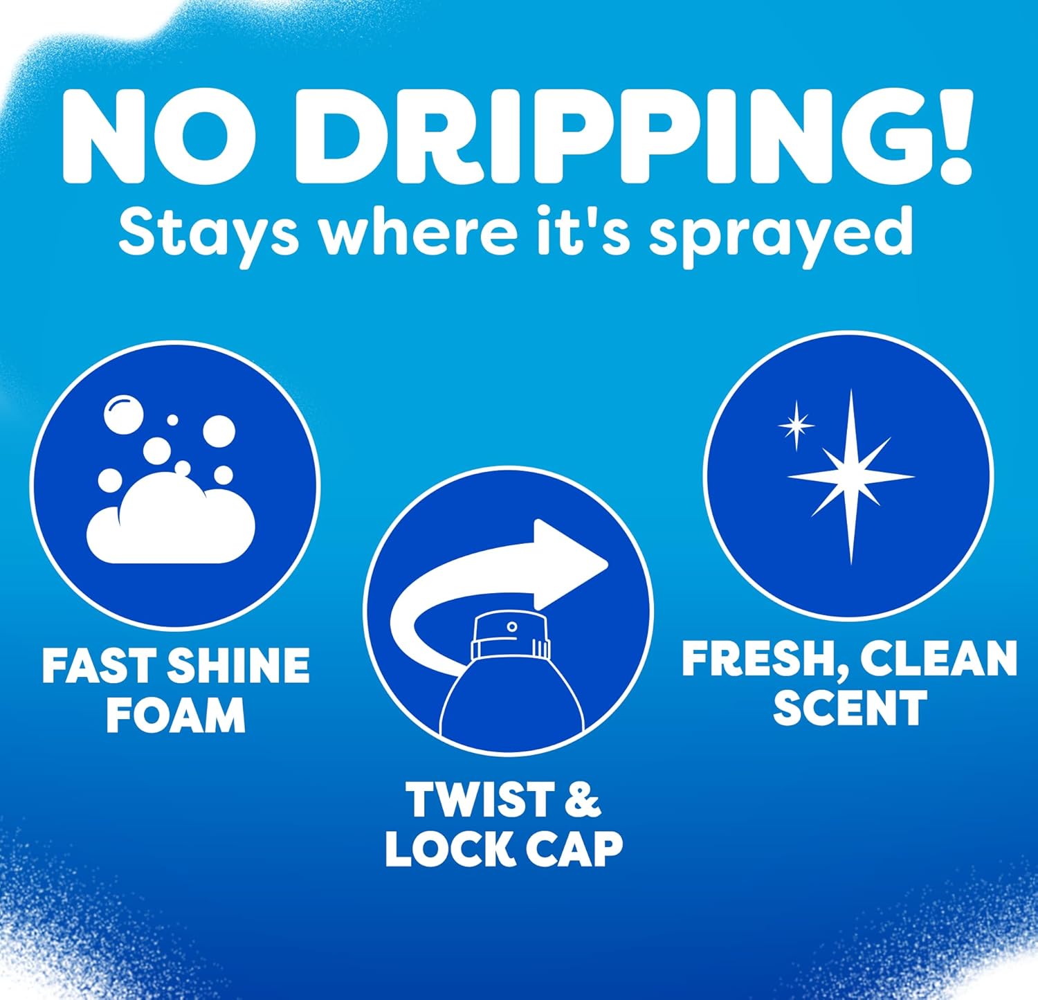 Windex Fast Shine Foam Glass Cleaner - Streak-Free Aerosol Spray for Windows & Mirrors | 19 oz (Pack of 2)