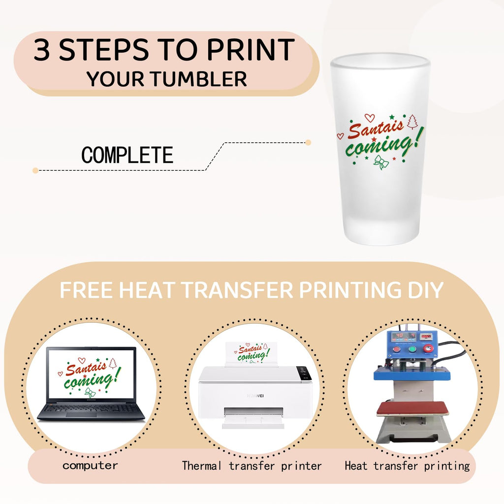 YOUKE OLA 36 Pack Sublimation Shot Glasses Cups with Heavy Base Frosted Sublimation Blanks Cute Shot Glass Tumbler Bulk for Heat Press, Personalized Gift, 3oz