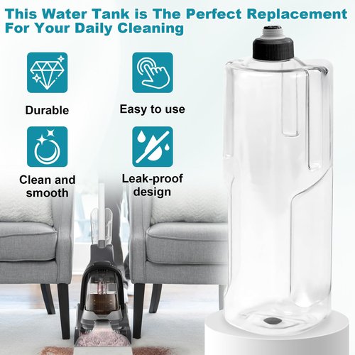 CG 440012802Replacement Clean Water Tank w/Lid Compatible with Hoover Powerdash Pet Carpet Cleaners Replacements Parts FH50700, FH50702, FH50703I, FH50710