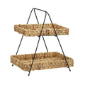 Household Essentials Geometric Tray Tower with 2 Baskets