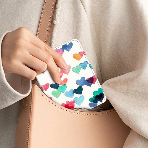 Fintie Instax Mini Photo Album for 2x3-Inch Film - 104 Pockets Small Albums for Fujifilm Instax Mini 12/11/99/40/7+/EVO/LiPlay/Link 3-2-1 Instant Camera/Polaroid Hi-Print Printer, Raining hearts
