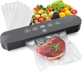 Food Vacuum Sealer Machine - 4-in-1 Compact Sealer with Digital Timer & 20 Bags | 75kPa Moist/Dry Modes