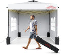 10x10 Pop Up Canopy Tent by [Brand Name] - Heavy Duty Event Tent with Sidewalls | Easy One-Person Setup in White