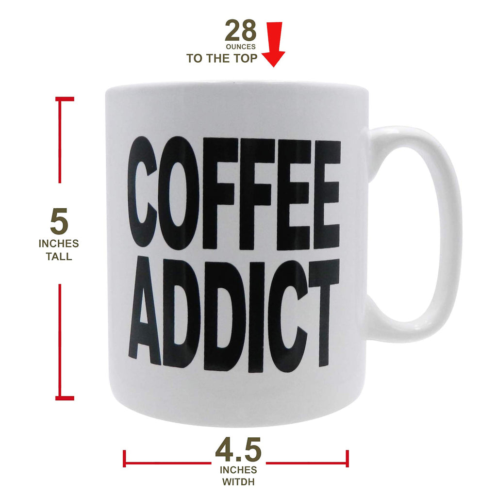 Rockin Mug BIG Coffee Mug oversize Huge 28 ounces Mega Size Cup, Extra Large for Big drinks, Office desk decor novelty Gift Coffee Lovers XL Coffee Mug, Secret Santa (ME & MY BIG MUG)