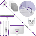 Baseboard Cleaner Tool - 60" Extendable Handle with 5 Reusable Pads for Easy Cleaning