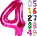 Number 4 Balloon by [Brand Name] - 40 Inch Hot Pink Foil Balloon for 4th Birthday Party Decorations